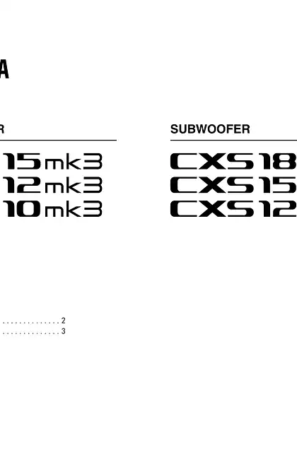 yamaha雅马哈CXRmk3 Series_CXSmk3 Series User Guide-Reference (繁体中文)